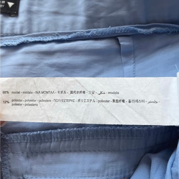 Zara Baby Blue Wide Leg Smart Trousers Size M - Picture 9 of 9